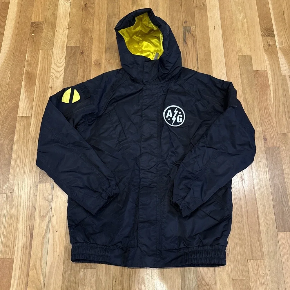 Analog Grumman Jacket Burton Snowboard Black Yellow 5K Waterproof Hooded Men's M